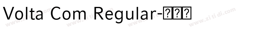 Volta Com Regular字体转换